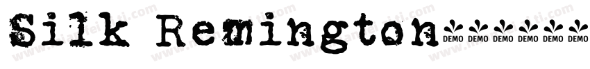 Silk Remington字体转换